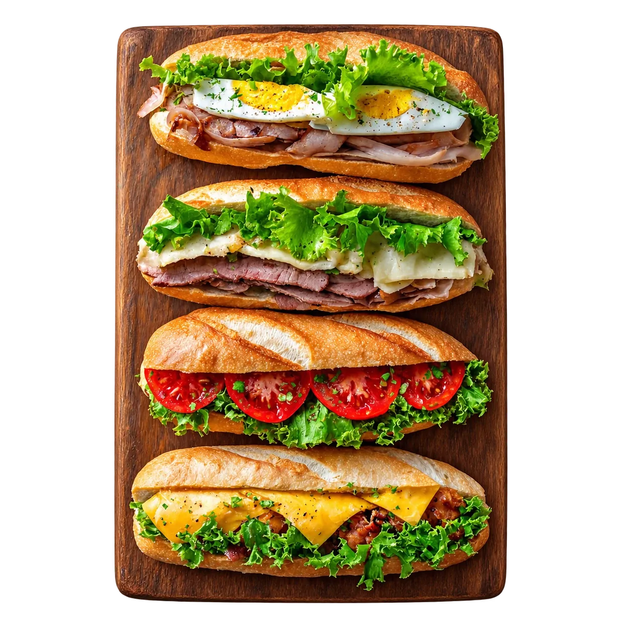 Sandwich-Auswahl